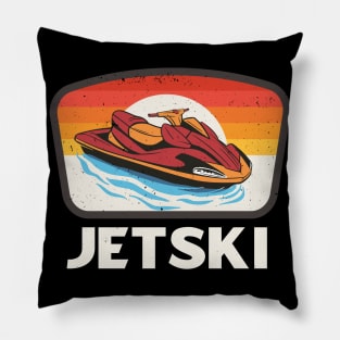 Jetski Water Sports Retro Jet Skiing Pillow