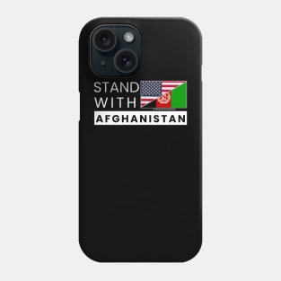 Stand with Afghanistan (dark background) Phone Case