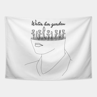 Water her Garden Tapestry