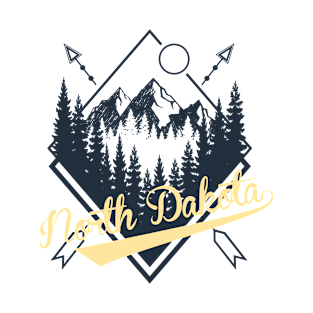 North Dakota Geometry Outdoor T-Shirt