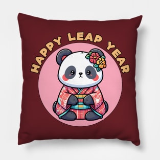 Leap year panda Pillow