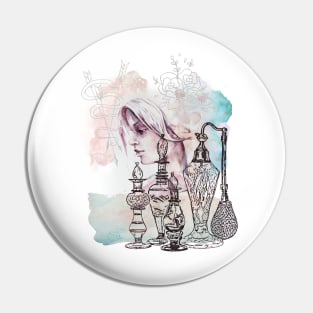 Women french collage Pin