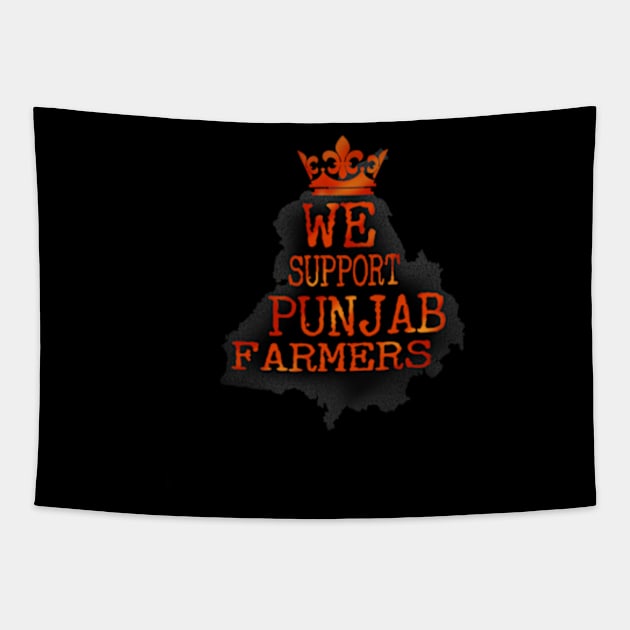 We support Punjab farmers Tapestry by SAN ART STUDIO 