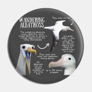 Animal facts - Wandering Albatross Pin