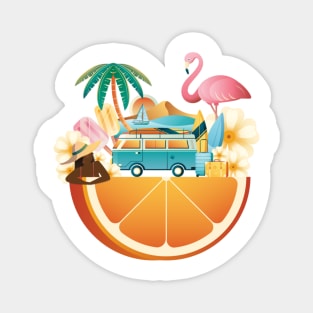 VACATION TIME BECAH DESIGN Magnet