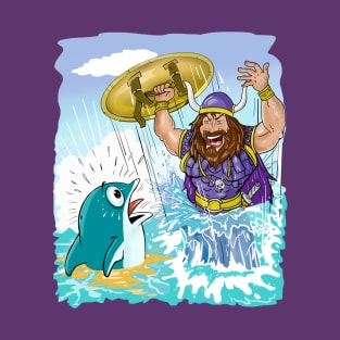 Minnesota Vikings Fans - Kings of the North vs Urine Trouble Fishes T-Shirt