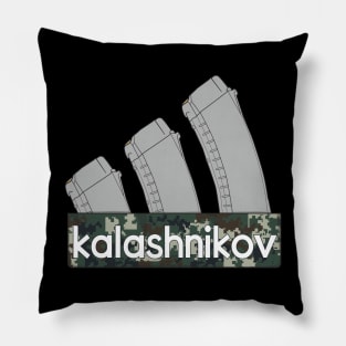 Three Kalashnikov assault rifle magazines Pillow