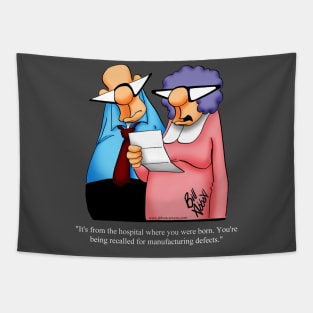 Funny Spectickles Married Couple Cartoon Humor Tapestry