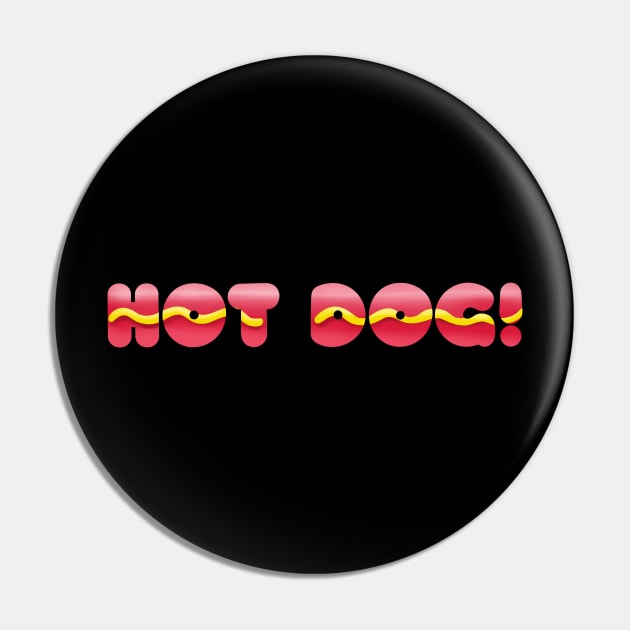 Hot Dog Pin by LittleBunnySunshine