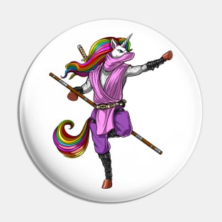 Unicorn Ninja Samurai Pin