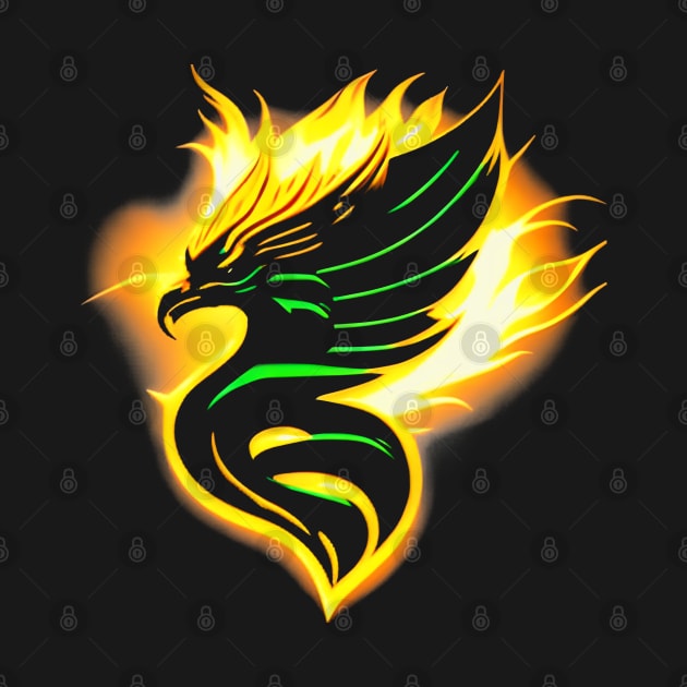 Irish Fiery Phoenix Rising by Ireland