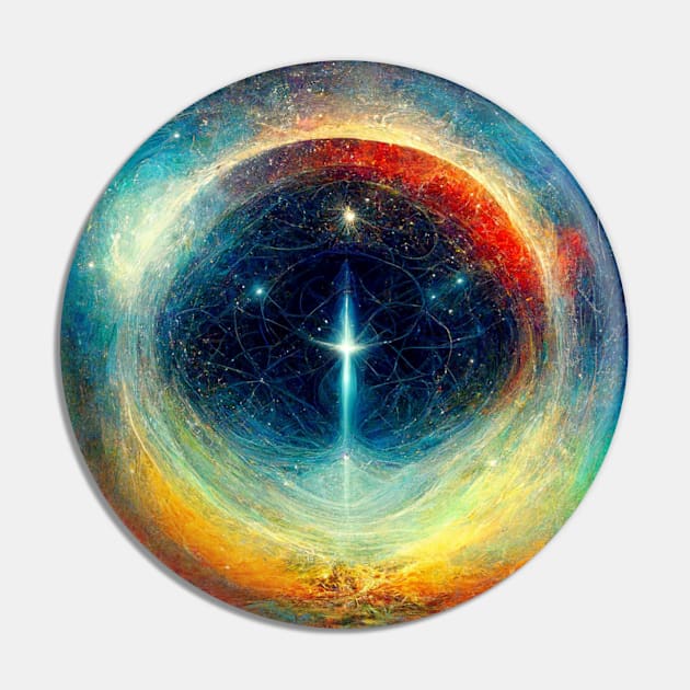 Universal Cosmic Consciousness Pin by Star Scrunch