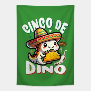 Cinco De Mayo Dinosaur Kids Tapestry