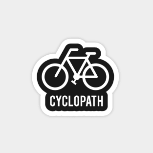 Cyclopath, bicycle black t-shirt, cyclist black shirt Magnet