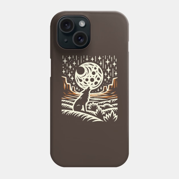 Desert Howler Phone Case by JSnipe