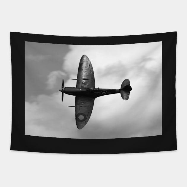 Sky Defender: Supermarine Spitfire Tapestry by CGJohnson