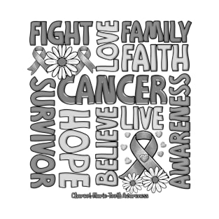 Charcot-Marie-Tooth Awareness - Fight love survivor ribbon T-Shirt