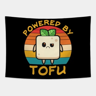 Powered By Tofu Retro Apparel‌ Tapestry