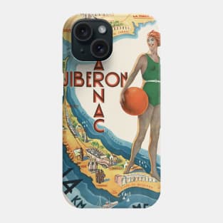 Carnac - Quiberon France Vintage Poster 1930 Phone Case