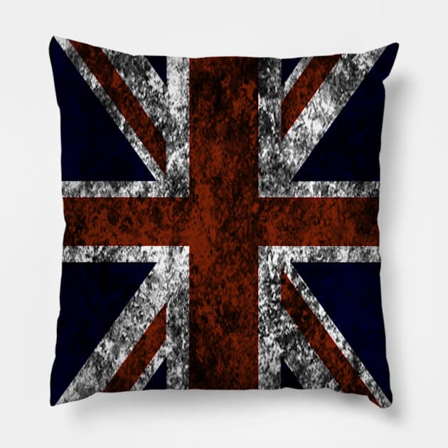 union jack grundge Pillow by gorgeouspot