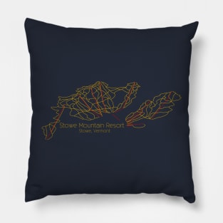 Stowe Trail Map Pillow