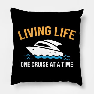 One Cruise At A Time 2024 Cruise Squad Boat, Family Cruise Trip, Friends Matching Vacation Ship Pillow