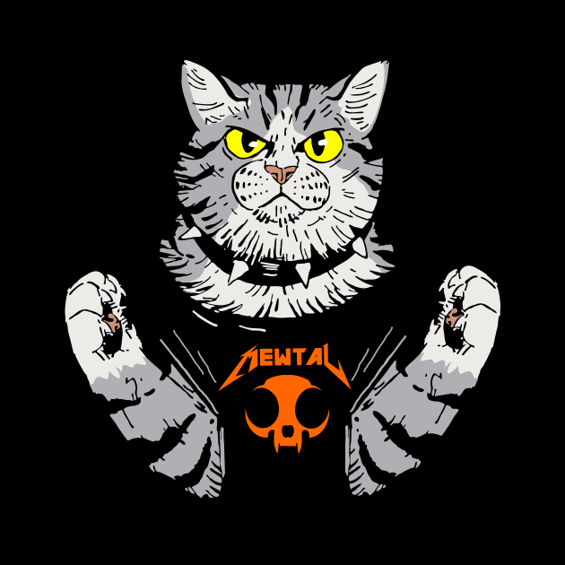 Heavy metal cat by My Happy-Design