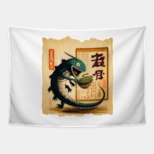 Salamander Japonese Food Tapestry