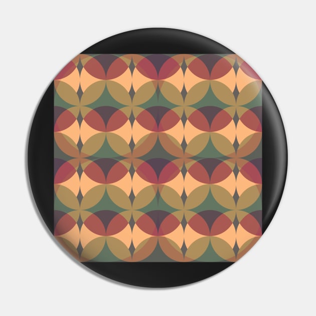 Mid Mod Circle Geometric Pin by StephersMc