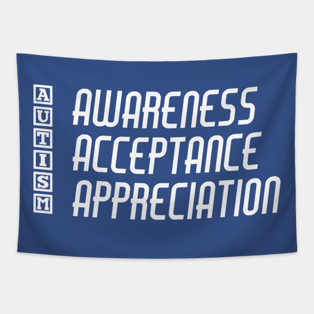 Autism Awareness Acceptance Appreciation - Actually Autistic Asperger's Autism Awareness ASD Tapestry by bystander