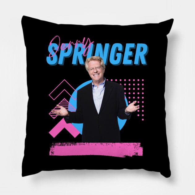 Jerry springer***original retro Pillow by OtakOtak