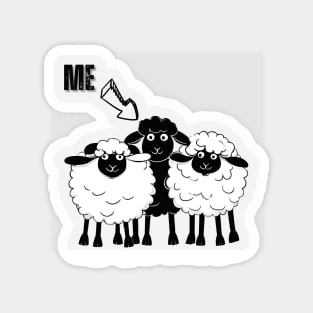 Proudly the Black Sheep! Magnet