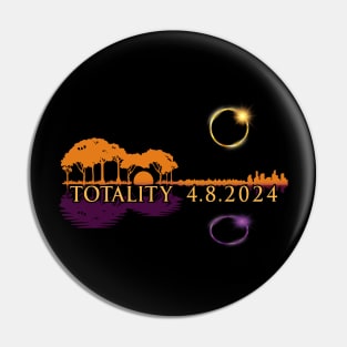 America Totality Reflections 4-8-24 Sun Eclipse Pin