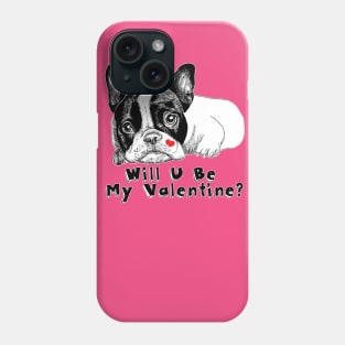 French bulldog on Valentine's day Phone Case