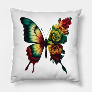 Butterfly Juneteenth Rasta Reggae Jamaica Women Girls Cute Pillow