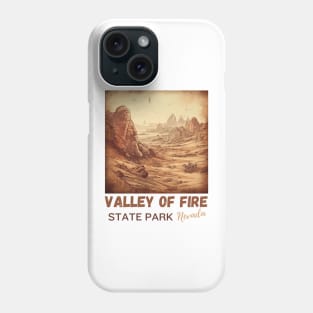 Valley Of Fire State Park Nature Lover Vintage Travel Adventure T-Shirt Phone Case