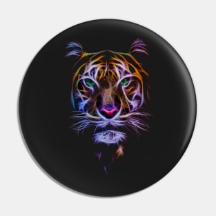 Cyber Tiger Art Pin