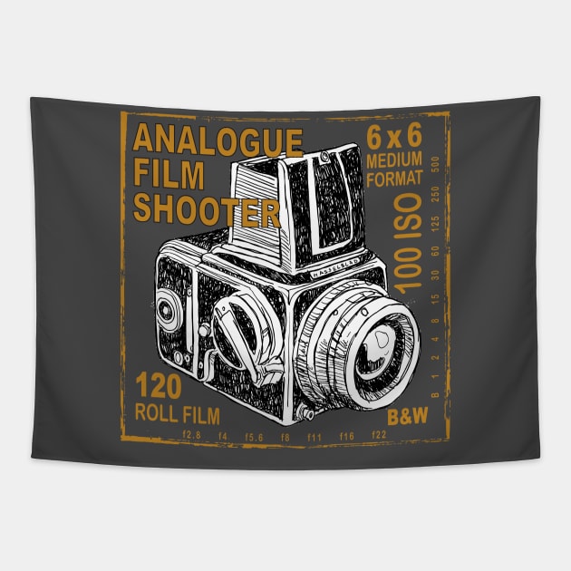 Analogue Film Shooter Tapestry by Wearable Designs