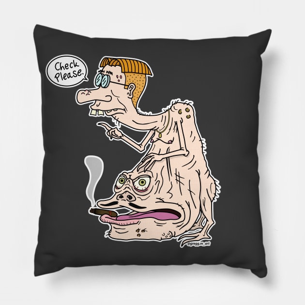 Nerd Glutton Pillow by Gregg.M_Art