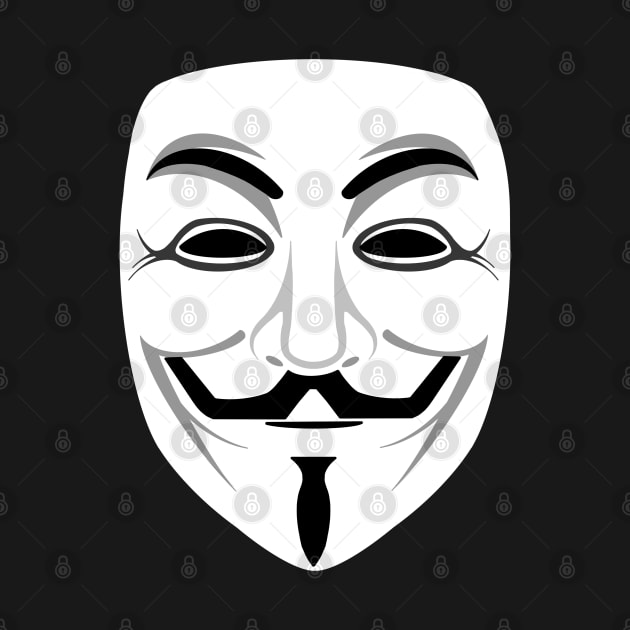 Minimalist Guy fawkes by sivelobanova