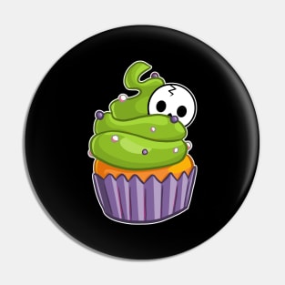 Spoopy Kawaii Cute Halloween Cupcake Pin