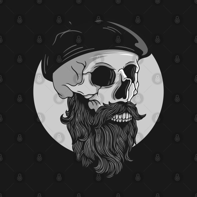 Bearded skull by Shankara