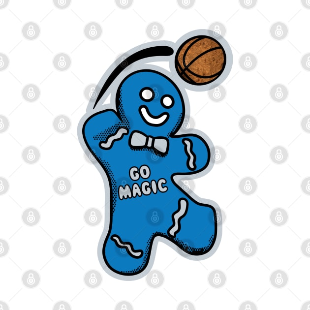 Orlando Magic Gingerbread Man by Rad Love