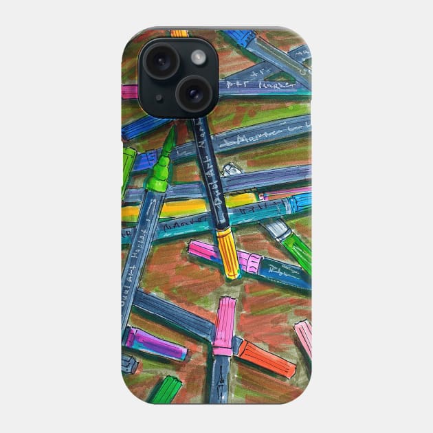Markers Phone Case by BohdenkaART