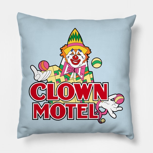 Clown Motel Pillow by Studio Marimo