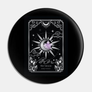 The Moon Card - Crystalstruck Tarot Pin