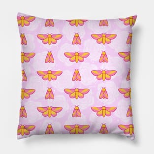 Rosy Maple Moth Pillow