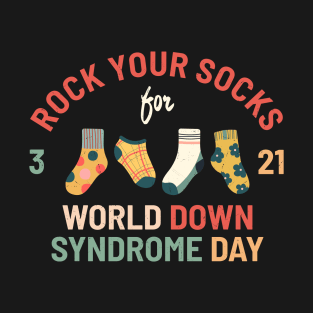 Rock Your Sock for World Down Syndrome Day - Vintage Color T-Shirt