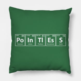 Pointless (Po-In-Tl-Es-S) Periodic Elements Spelling Pillow