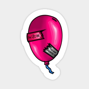 Imperfect Pink Cancer Balloon - Pink Magnet